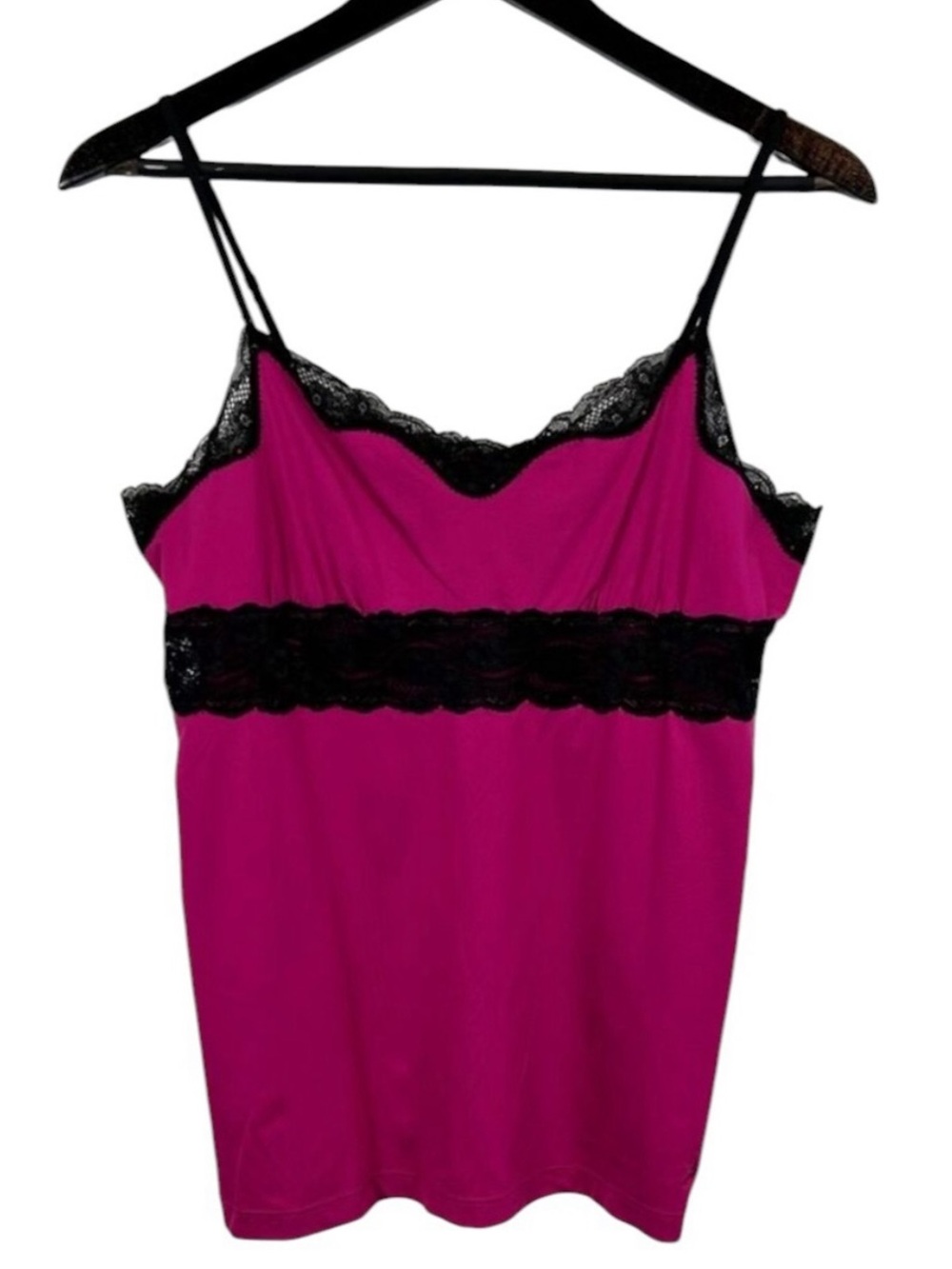 Aerie Lace Trim Camisole Size X-Large Fuchsia